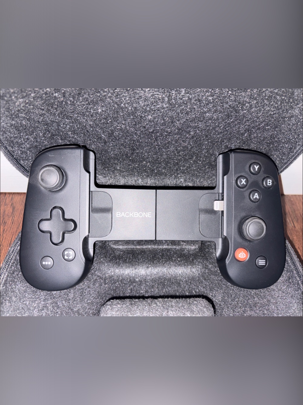 Backbone Lightning Mobile Gaming Controller - Black with Case